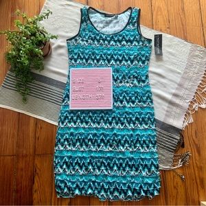 NWT Notations Tiered Ruffle Stretchy Tank Dress